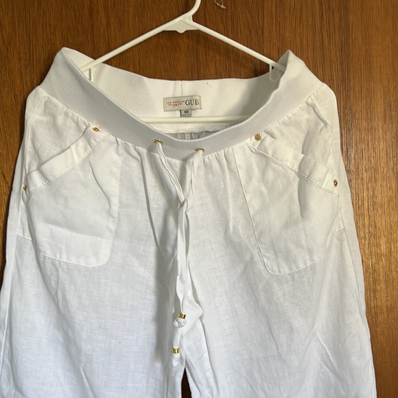 Guess size M white linen pants - Picture 2 of 2